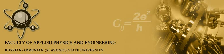 Logo Faculty of Applied Physics and Engeneering, Russian-Armenian State University, Yerevan